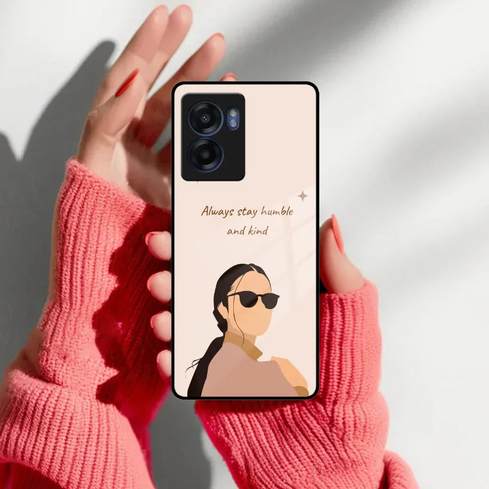 Always Stay Humble And Kind Glass Phone Cover For Realme/Narzo - ShopOnCliQ