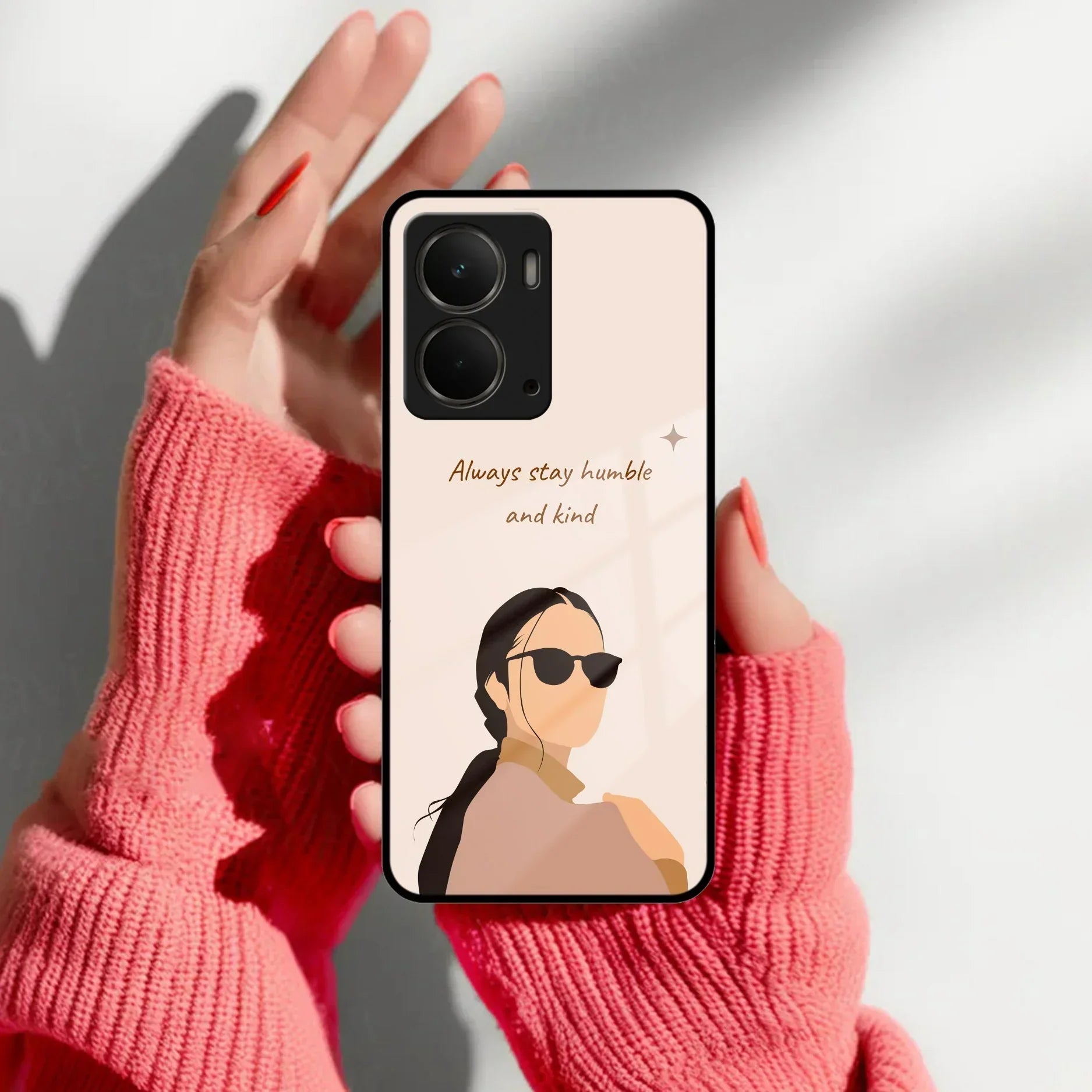 Always Stay Humble And Kind Glass Phone Cover For Realme/Narzo - ShopOnCliQ