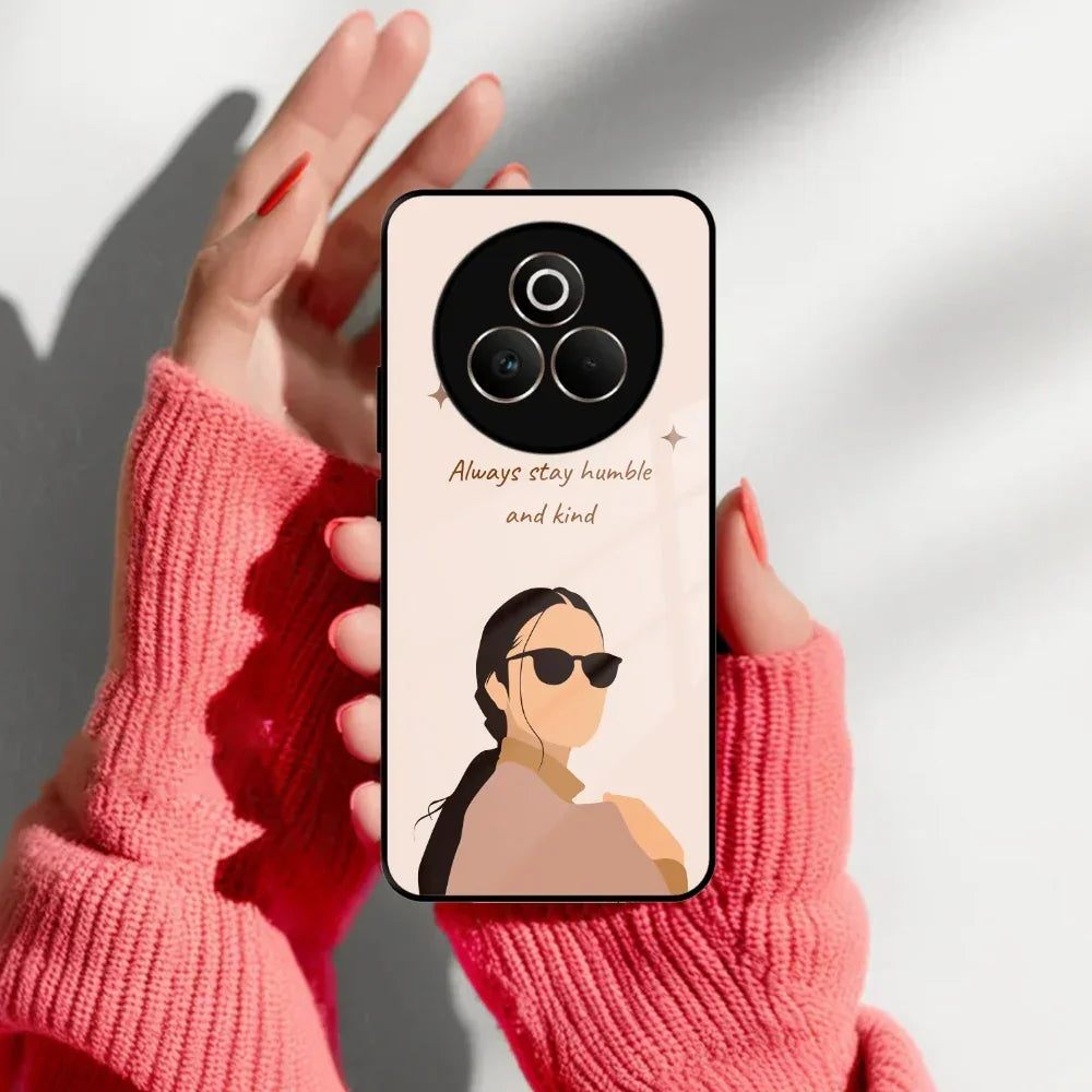 Always Stay Humble And Kind Glass Phone Cover For Realme/Narzo - ShopOnCliQ