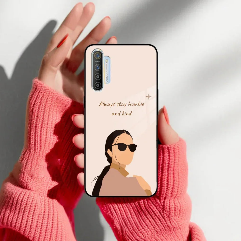 Always Stay Humble And Kind Glass Phone Cover For Realme/Narzo - ShopOnCliQ