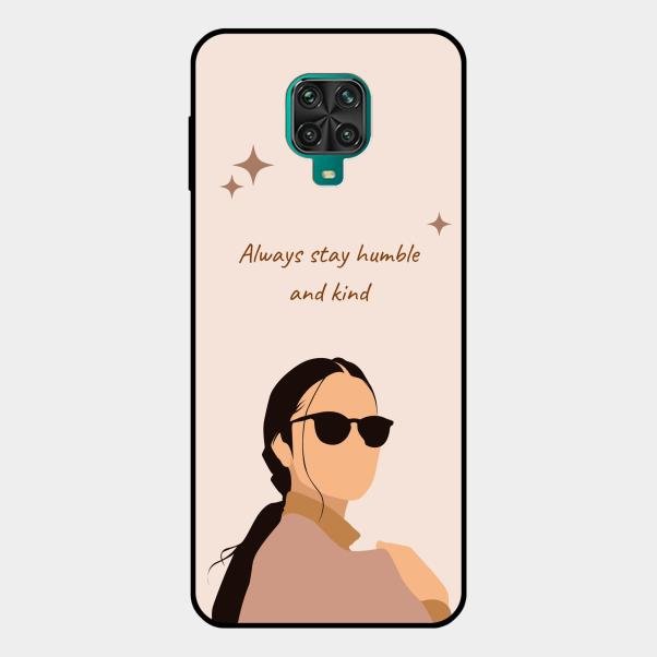 Always Stay Humble And Kind Glass Phone Cover for Redmi Note 10 Lite