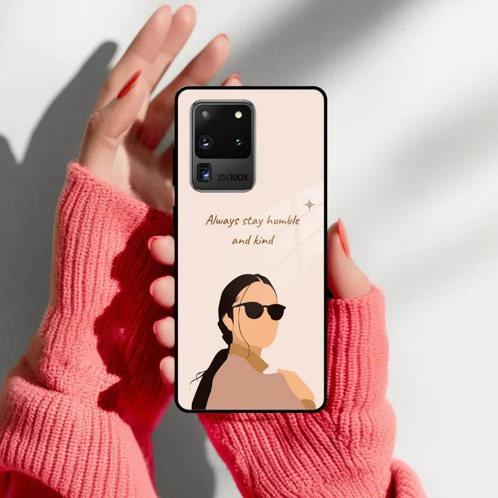 Always Stay Humble And Kind Glass Phone Cover for Samsung - ShopOnCliQ