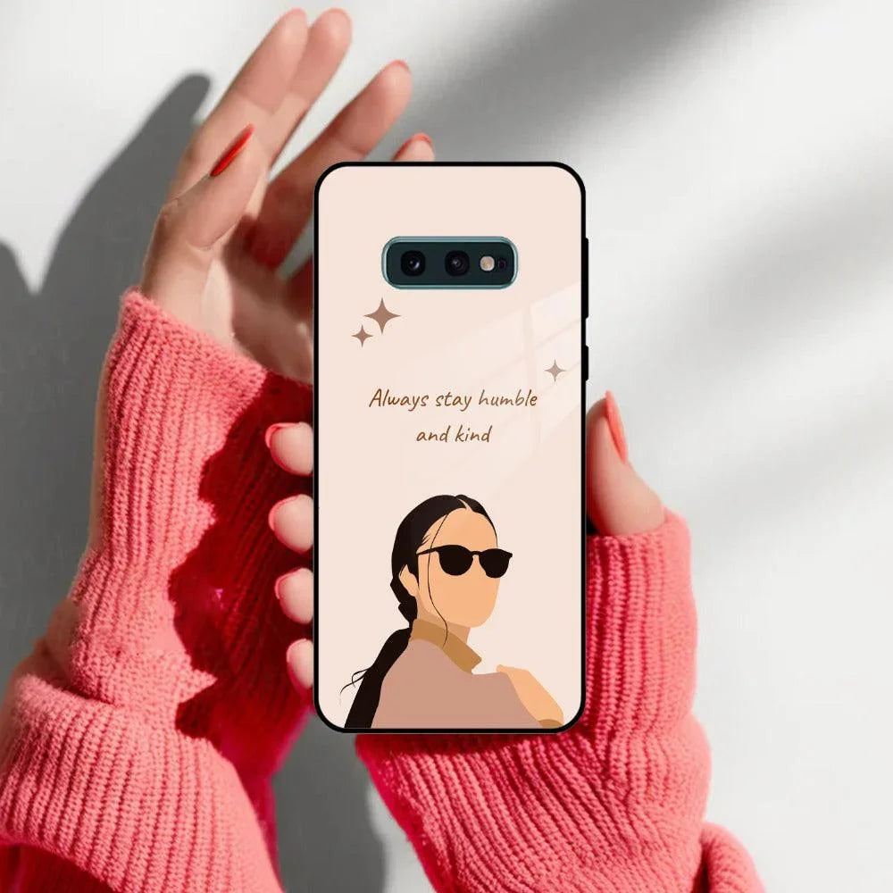 Always Stay Humble And Kind Glass Phone Cover for Samsung - ShopOnCliQ