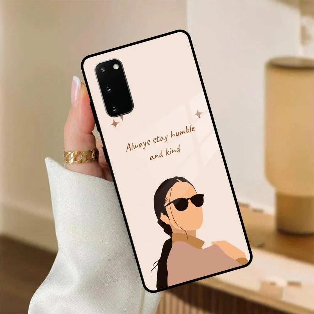 Always Stay Humble And Kind Glass Phone Cover for Samsung - ShopOnCliQ