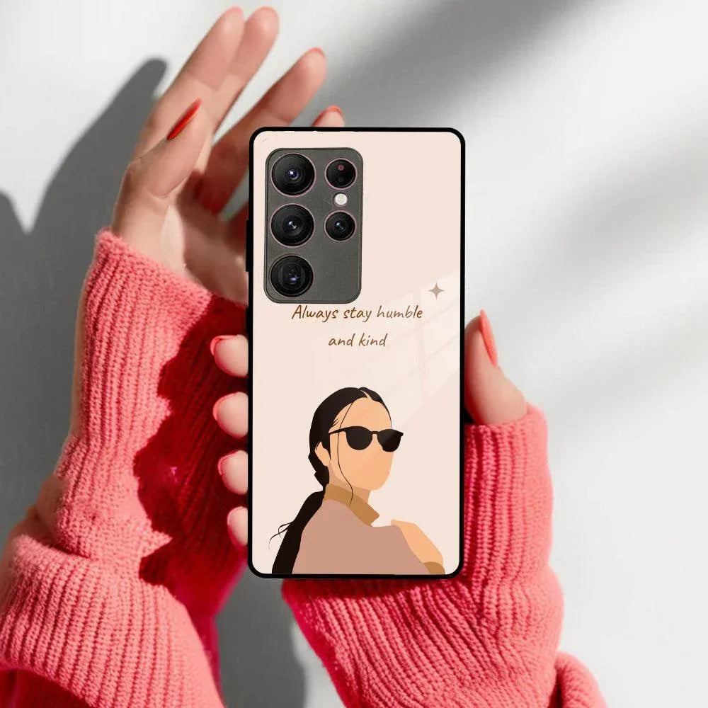 Always Stay Humble And Kind Glass Phone Cover for Samsung - ShopOnCliQ