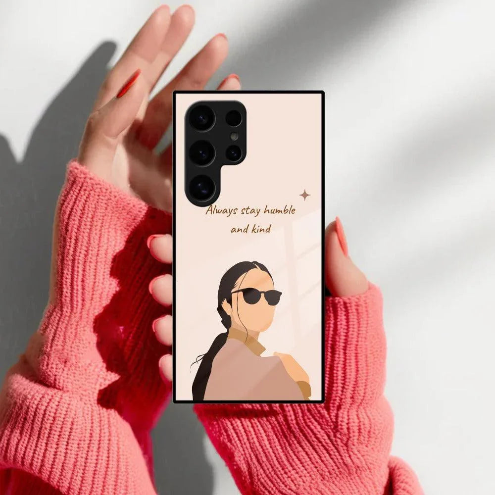 Always Stay Humble And Kind Glass Phone Cover for Samsung - ShopOnCliQ