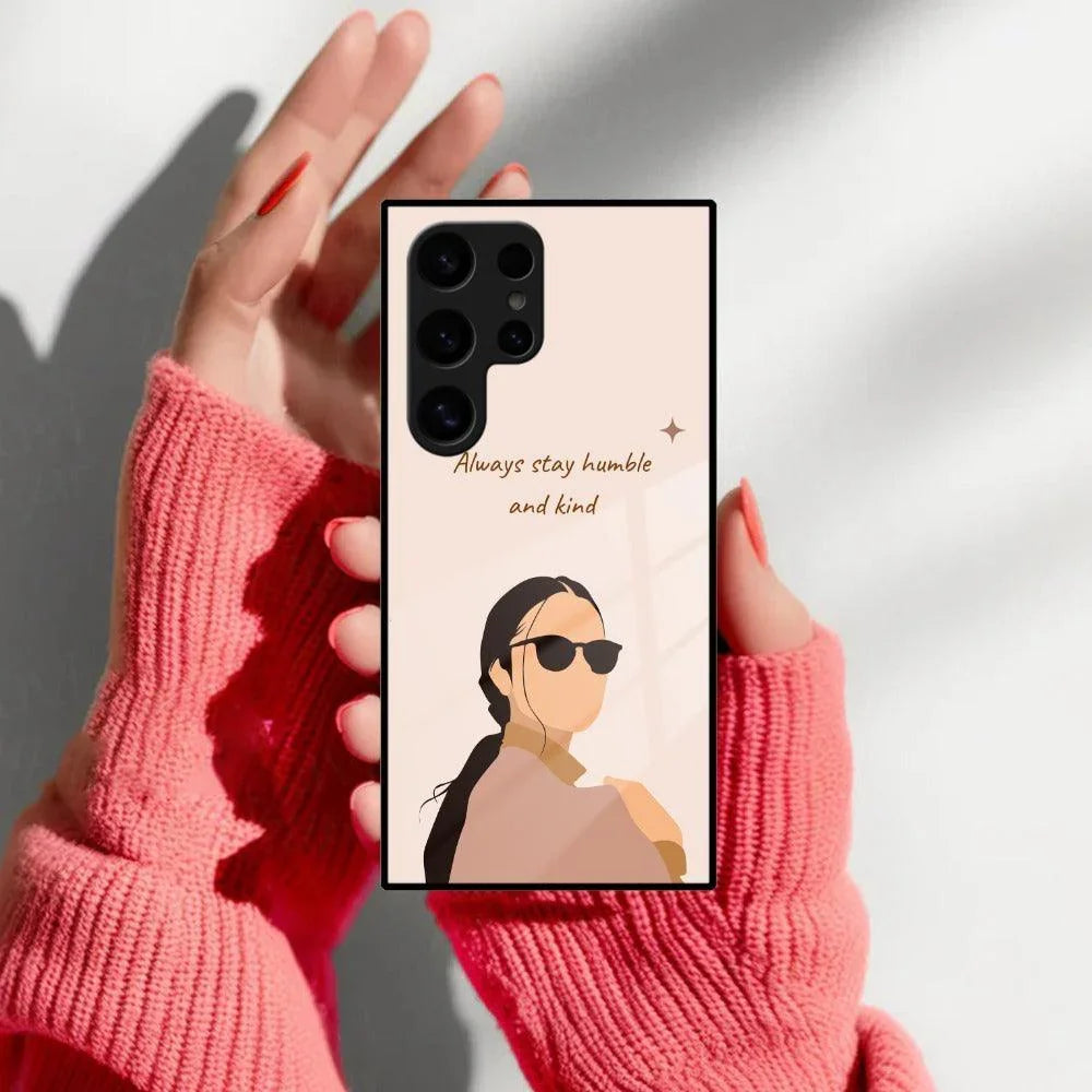 Always Stay Humble And Kind Glass Phone Cover for Samsung - ShopOnCliQ