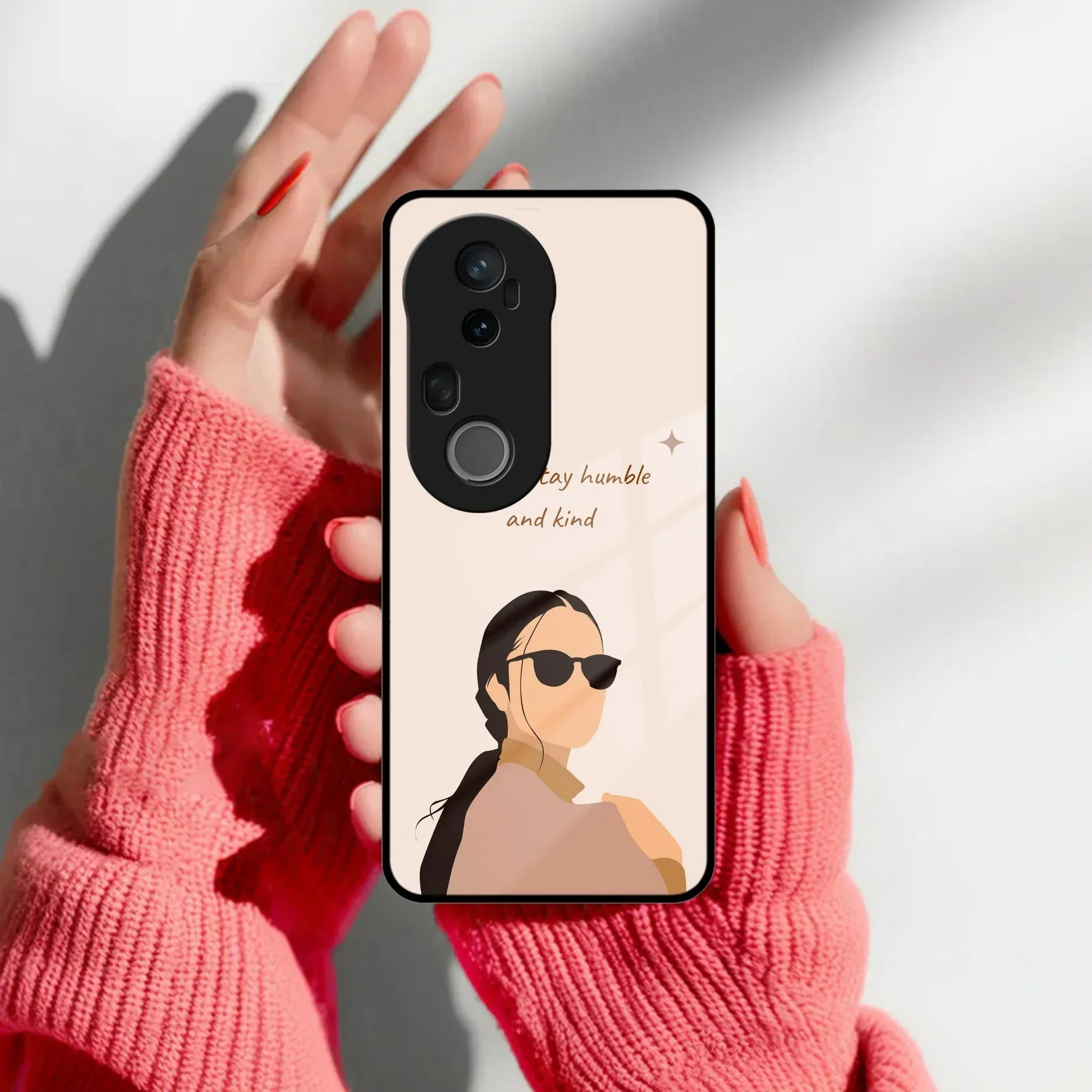 Always Stay Humble And Kind Glass Phone Cover For Vivo - ShopOnCliQ
