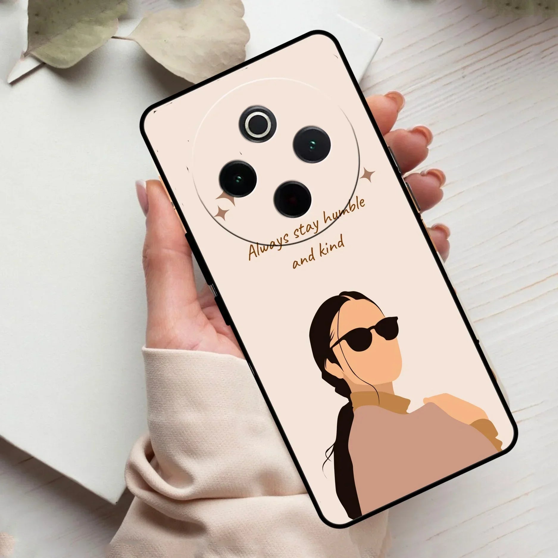 Always Stay Humble And Kind Glass Phone Cover For Vivo - ShopOnCliQ