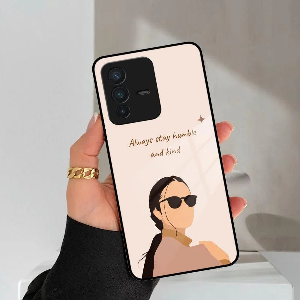 Always Stay Humble And Kind Glass Phone Cover For Vivo - ShopOnCliQ