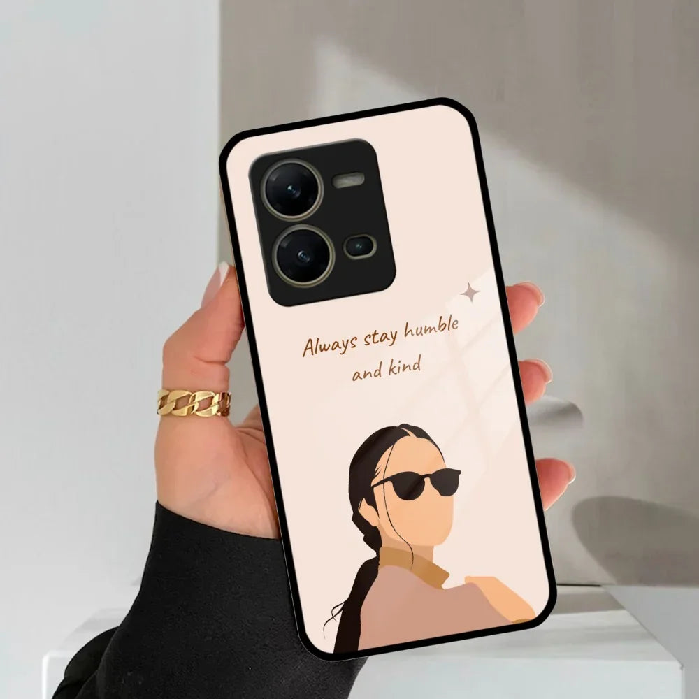 Always Stay Humble And Kind Glass Phone Cover For Vivo - ShopOnCliQ