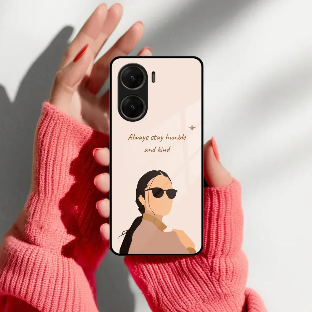 Always Stay Humble And Kind Glass Phone Cover For Vivo - ShopOnCliQ