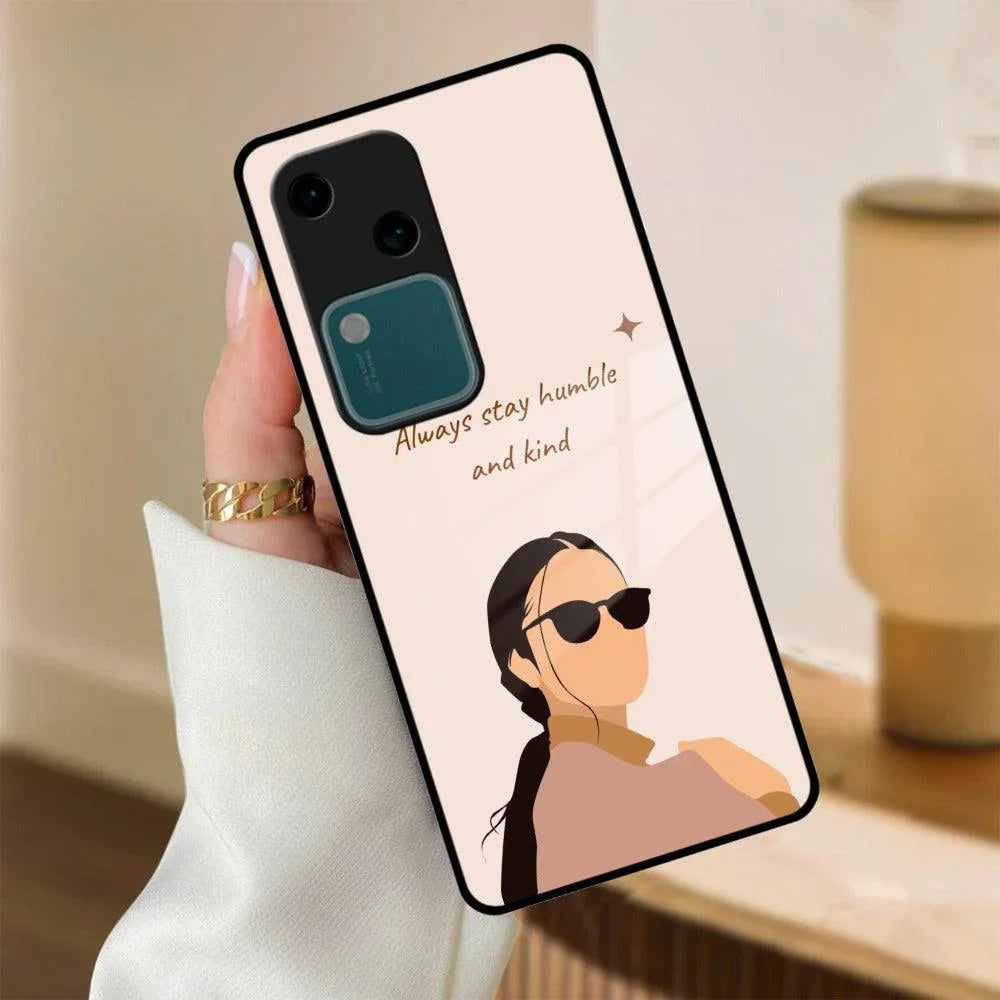 Always Stay Humble And Kind Glass Phone Cover For Vivo - ShopOnCliQ