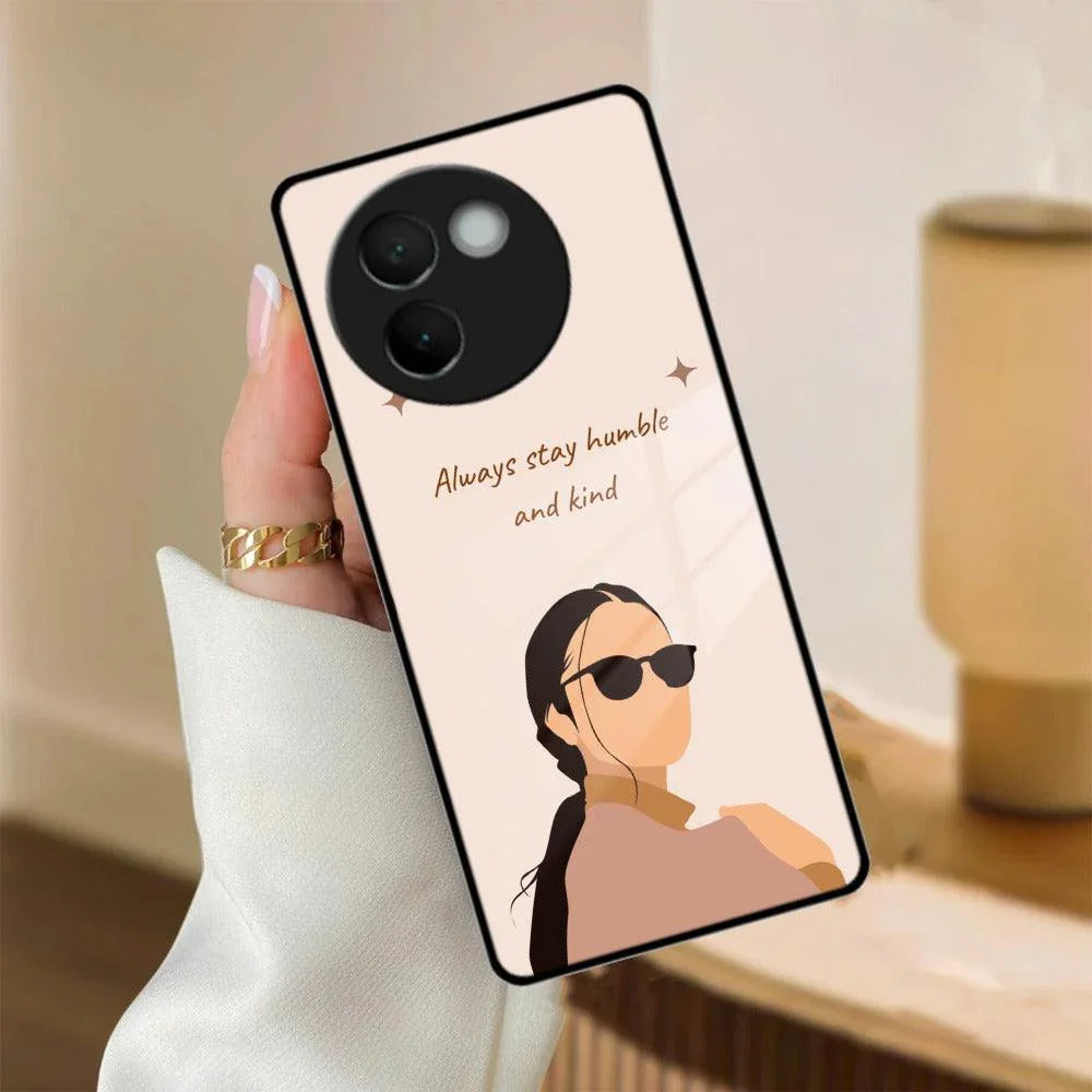 Always Stay Humble And Kind Glass Phone Cover For Vivo - ShopOnCliQ