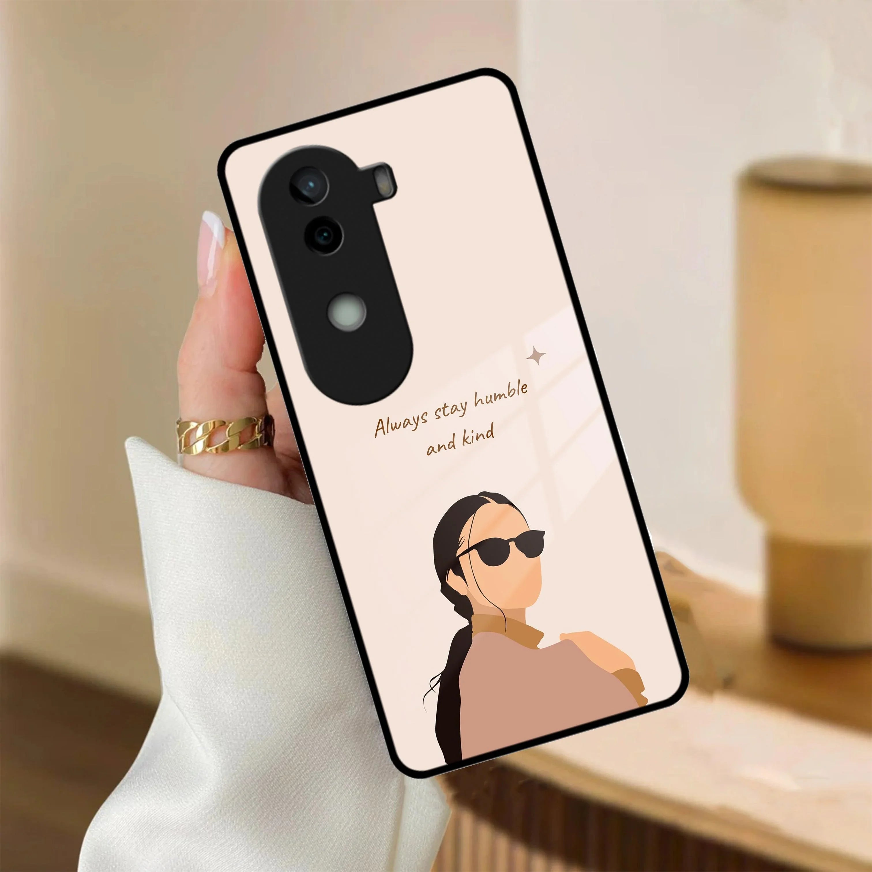 Always Stay Humble And Kind Glass Phone Cover For Vivo - ShopOnCliQ
