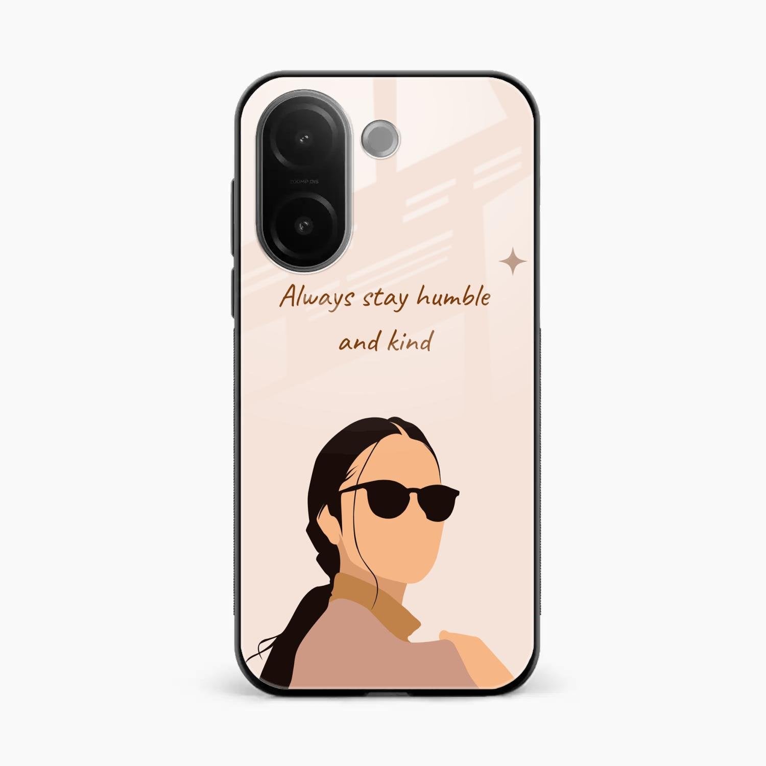 Always Stay Humble And Kind Glass Phone Cover for Vivo V60e 5G
