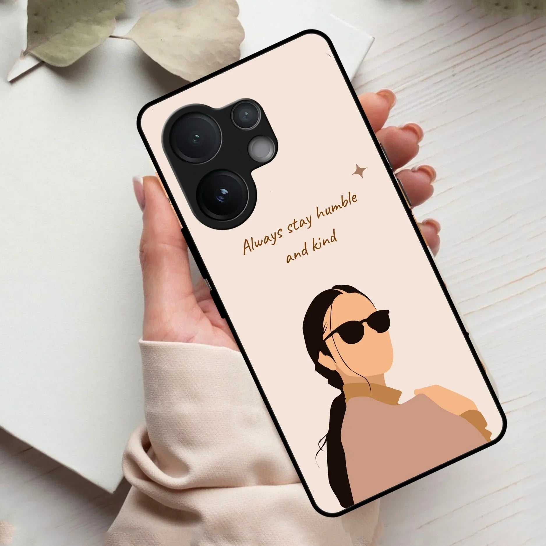 Always Stay Humble And Kind Glass Phone Cover For Vivo - ShopOnCliQ