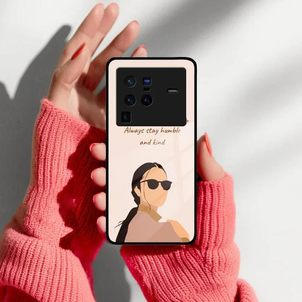 Always Stay Humble And Kind Glass Phone Cover For Vivo - ShopOnCliQ
