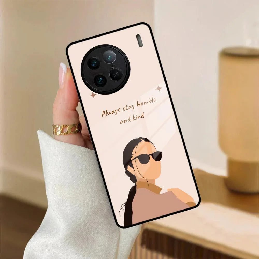 Always Stay Humble And Kind Glass Phone Cover For Vivo - ShopOnCliQ