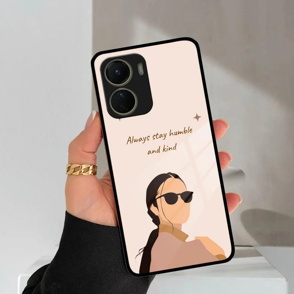 Always Stay Humble And Kind Glass Phone Cover For Vivo - ShopOnCliQ