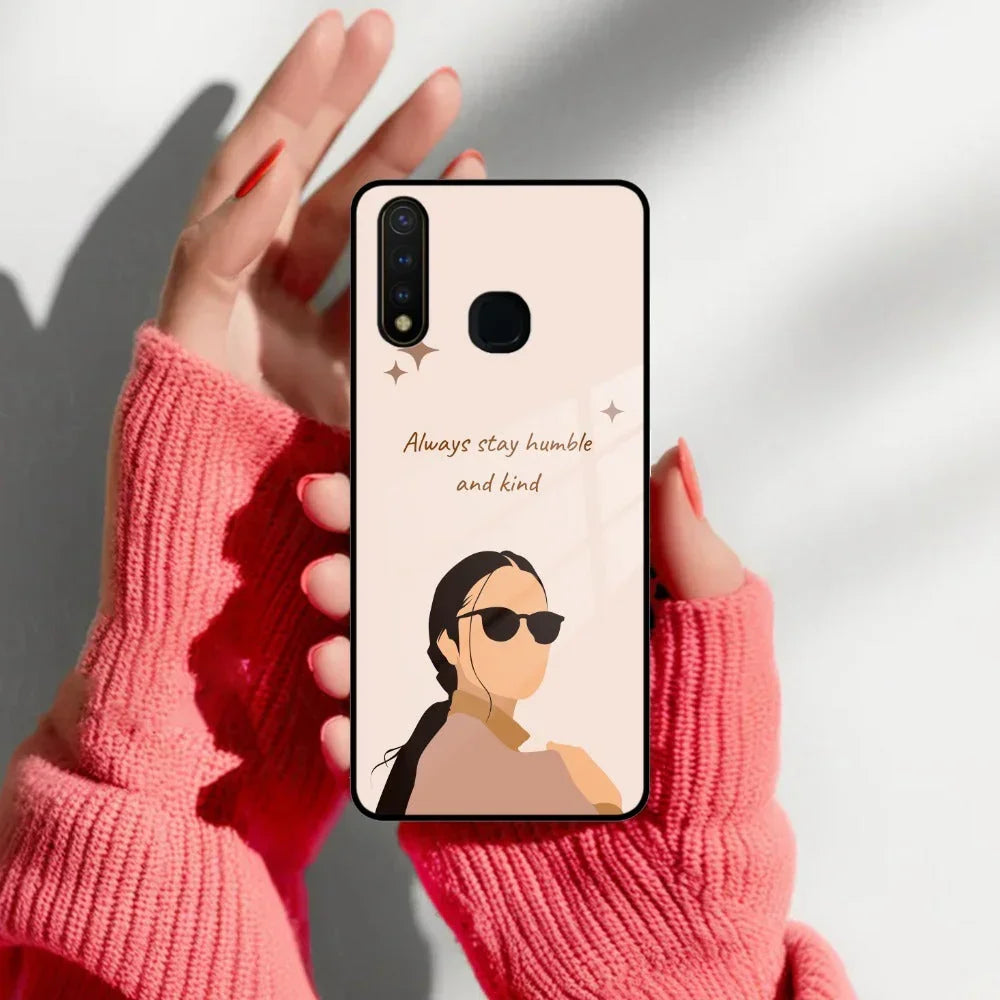 Always Stay Humble And Kind Glass Phone Cover For iQOO - ShopOnCliQ