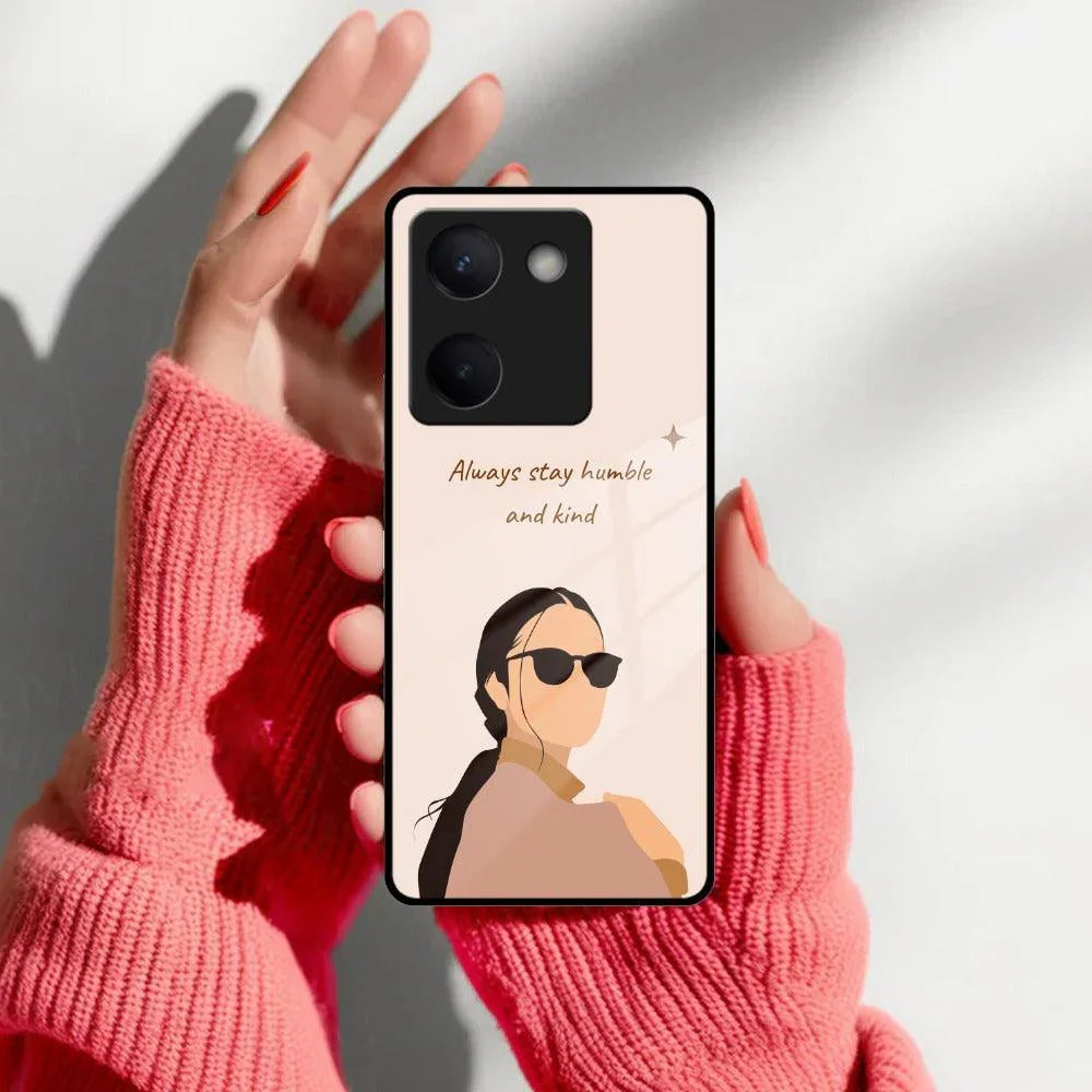 Always Stay Humble And Kind Glass Phone Cover For Vivo - ShopOnCliQ