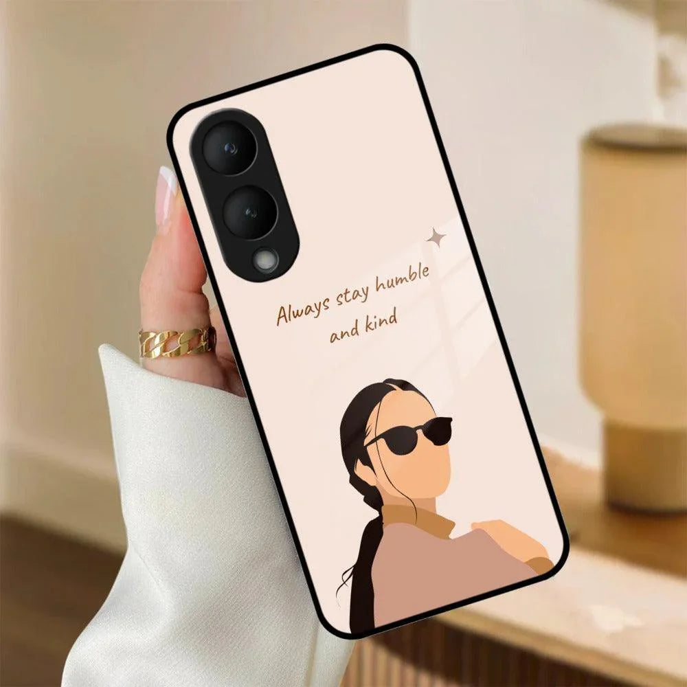 Always Stay Humble And Kind Glass Phone Cover For Vivo - ShopOnCliQ