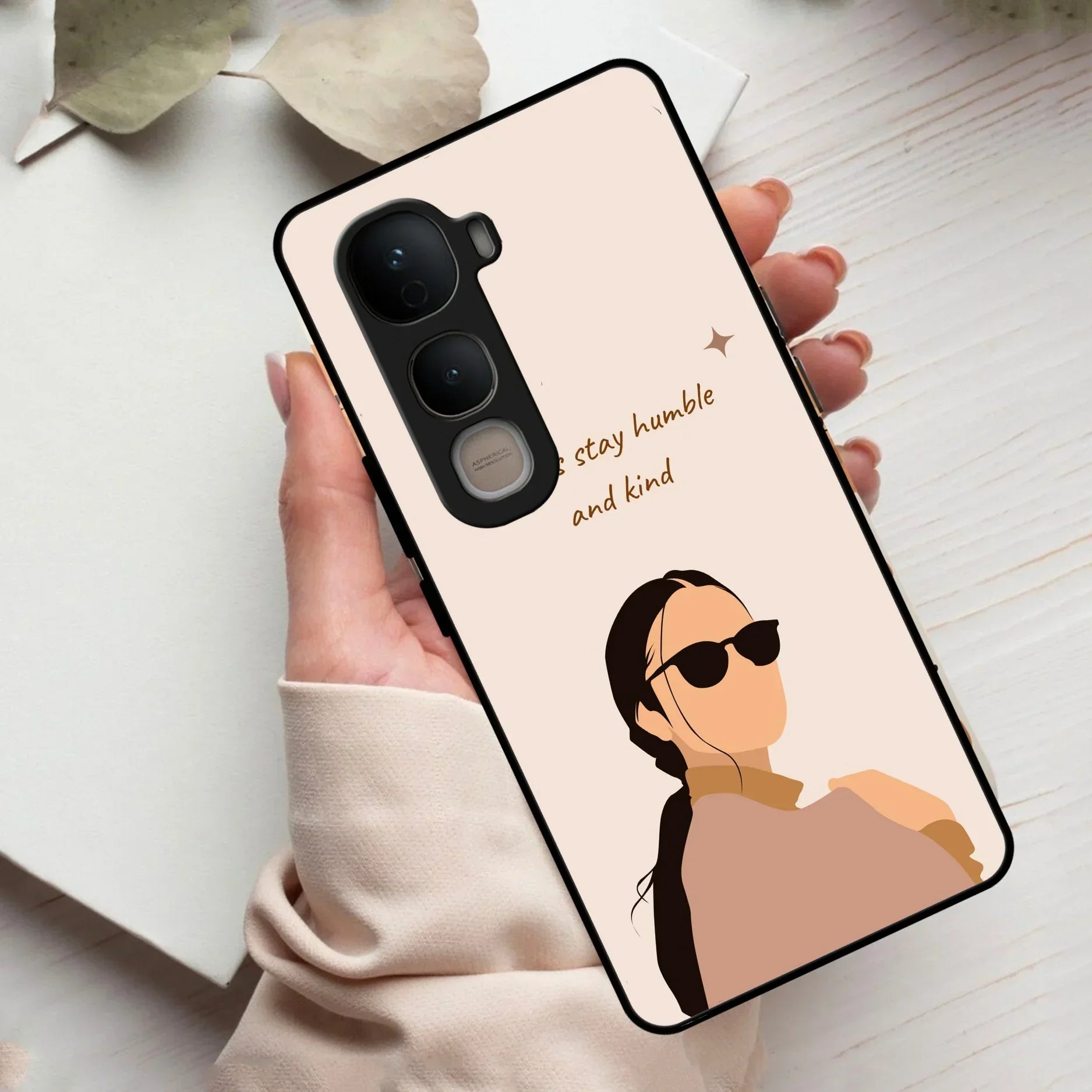 Always Stay Humble And Kind Glass Phone Cover For Vivo - ShopOnCliQ