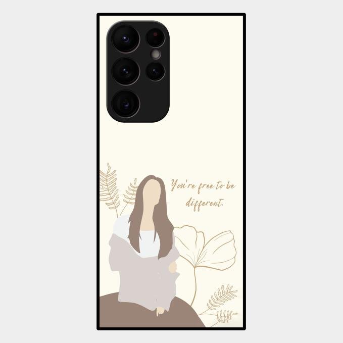 Always Stay Humble And Kind Glass Phone Cover-V2 for Samsung Galaxy S22 Ultra 5G