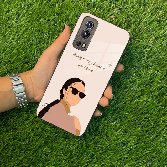 Always Stay Humble And Kind Glass Phone Cover For Vivo