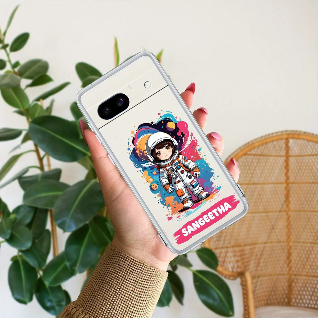 Astronaut Customize Anti Yellow Case For Google Pixel 8a 5G