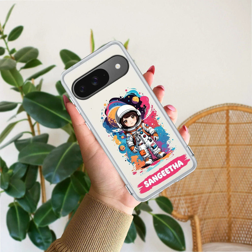 Astronaut Customize Anti Yellow Case For Google Pixel 9