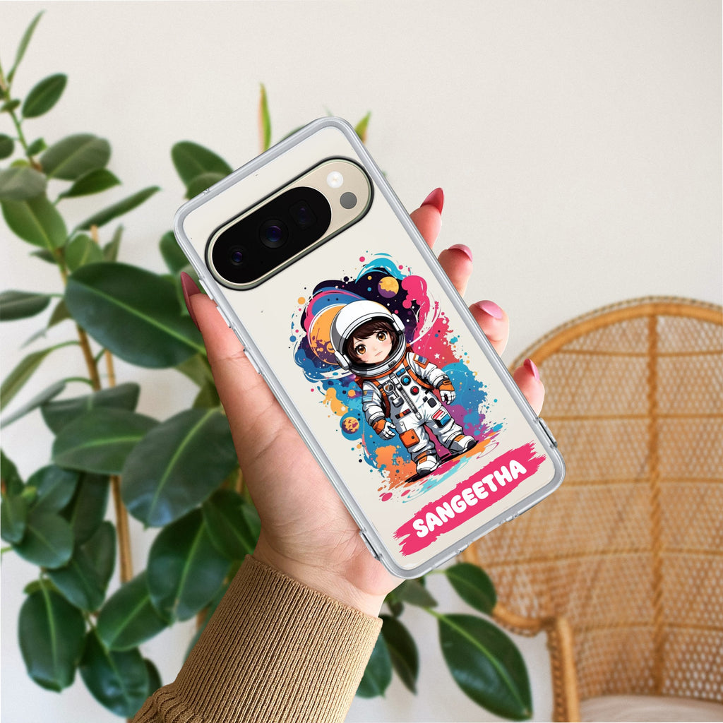 Astronaut Customize Transparent Silicon Case For Google - ShopOnCliQ