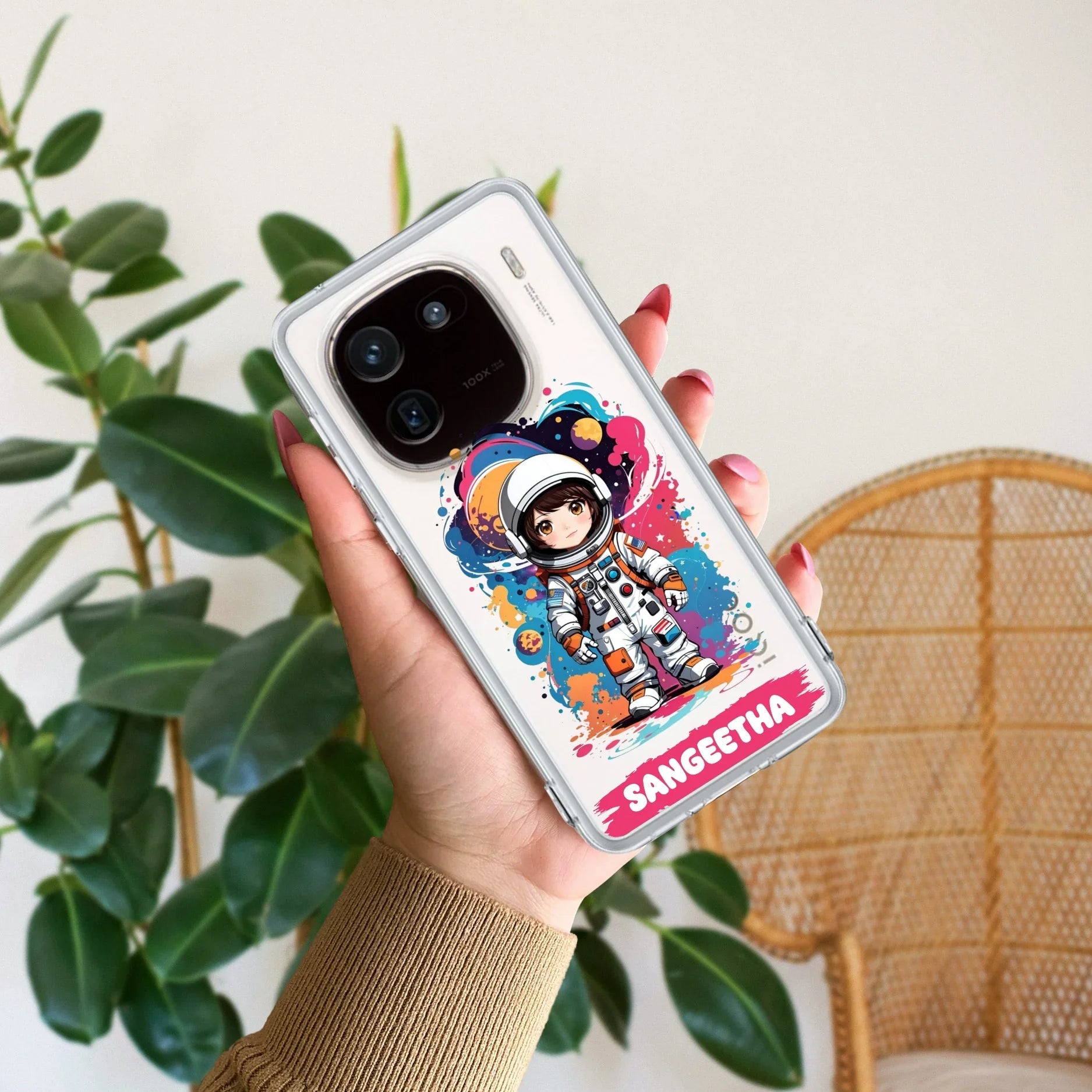 Astronaut Customize Transparent Silicon Case For iQOO 12 5G