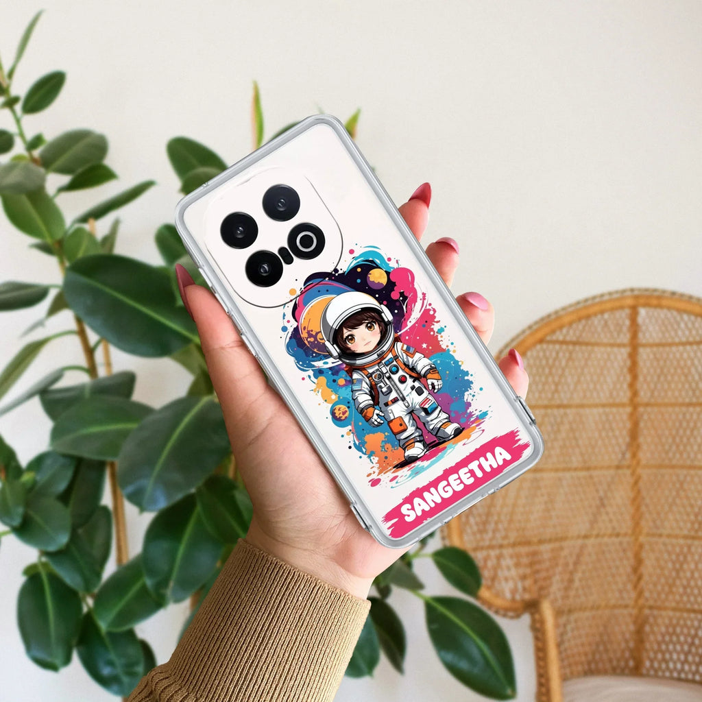 Astronaut Customize Transparent Silicon Case For iQOO 13 5G
