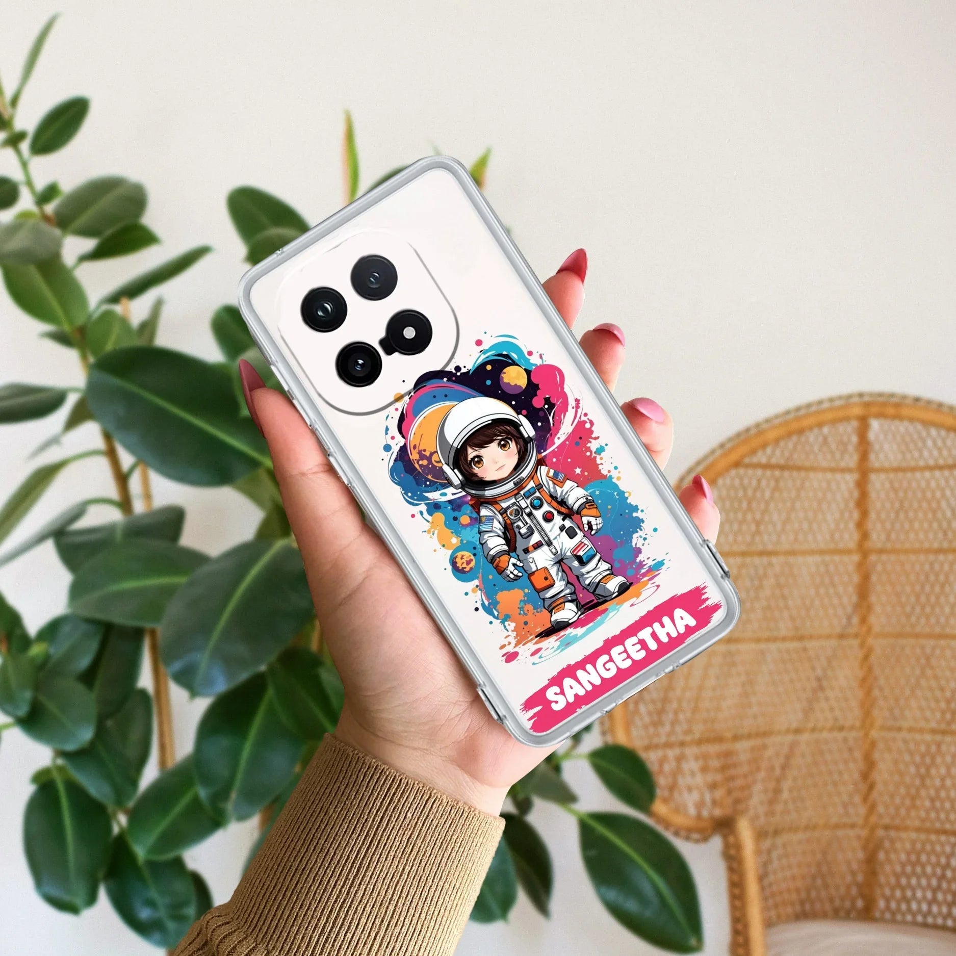 Astronaut Customize Transparent Silicon Case For iQOO 15 5G