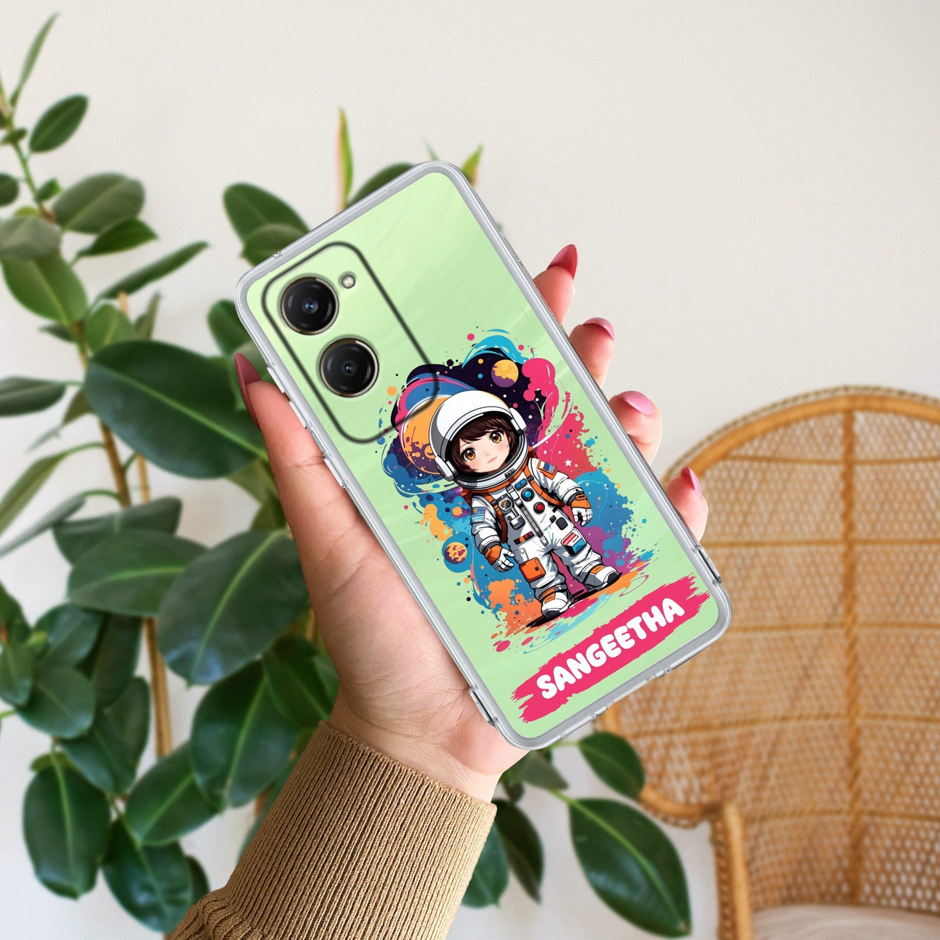 Astronaut Customize Transparent Silicon Case For Vivo T3 Lite 5G
