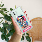 Astronaut Customize Transparent Silicon Case For iQOO Z9s 5G