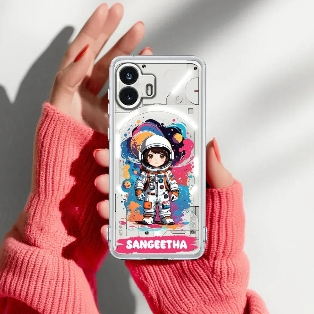 Astronaut Customize Transparent Silicon Case For Nothing - ShopOnCliQ