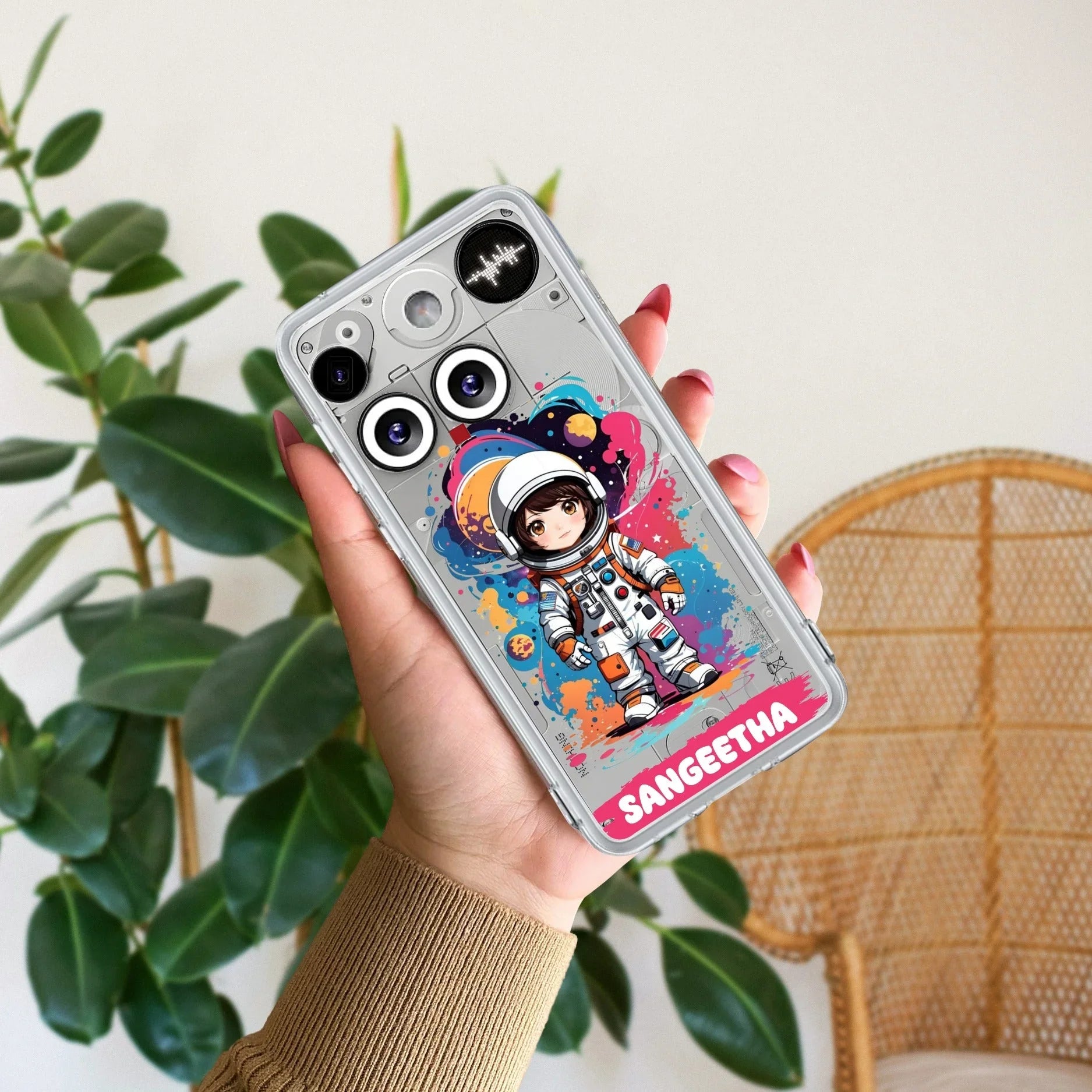 Astronaut Customize Transparent Silicon Case For Nothing - ShopOnCliQ