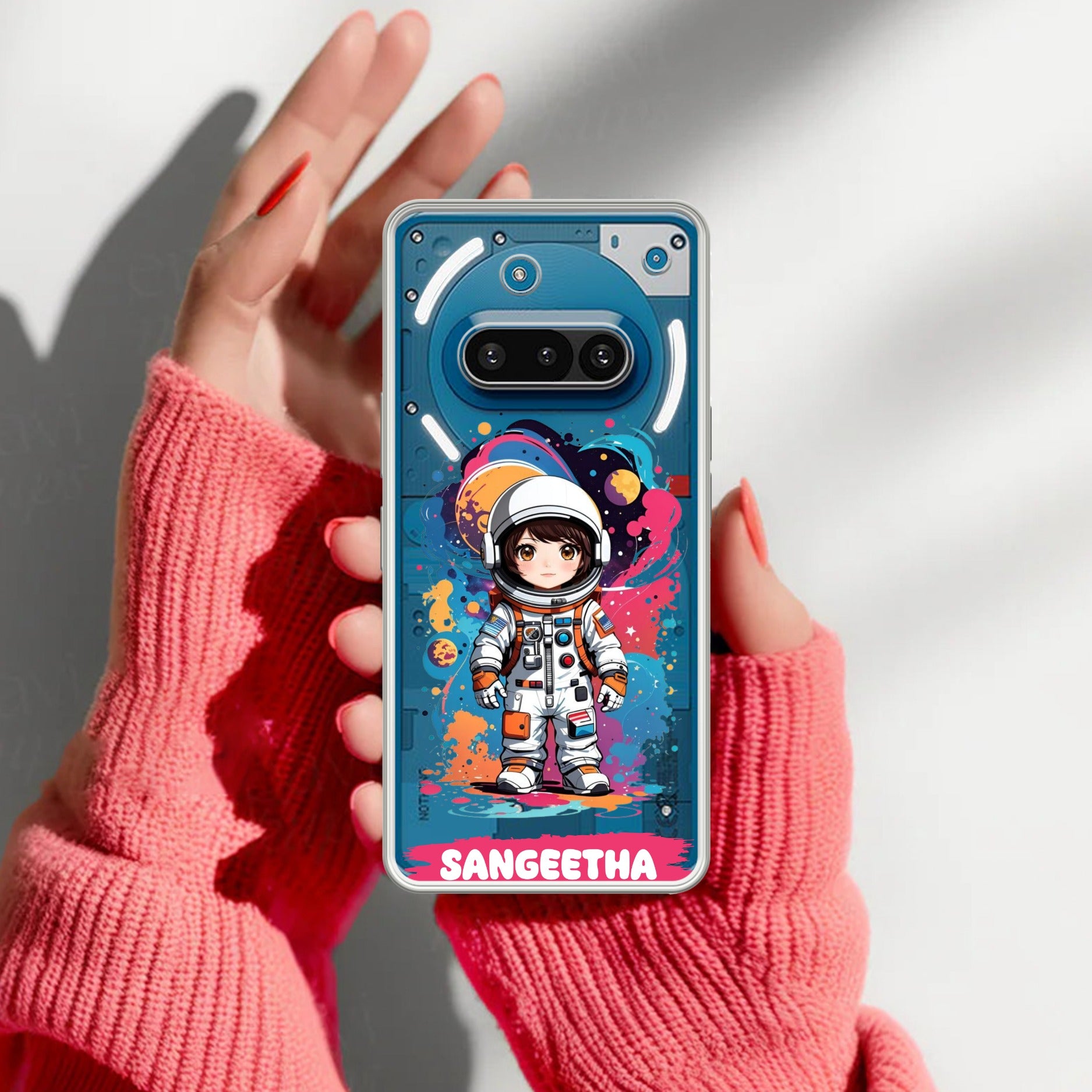 Astronaut Customize Anti Yellow Case For Nothing Phone 3A 5G