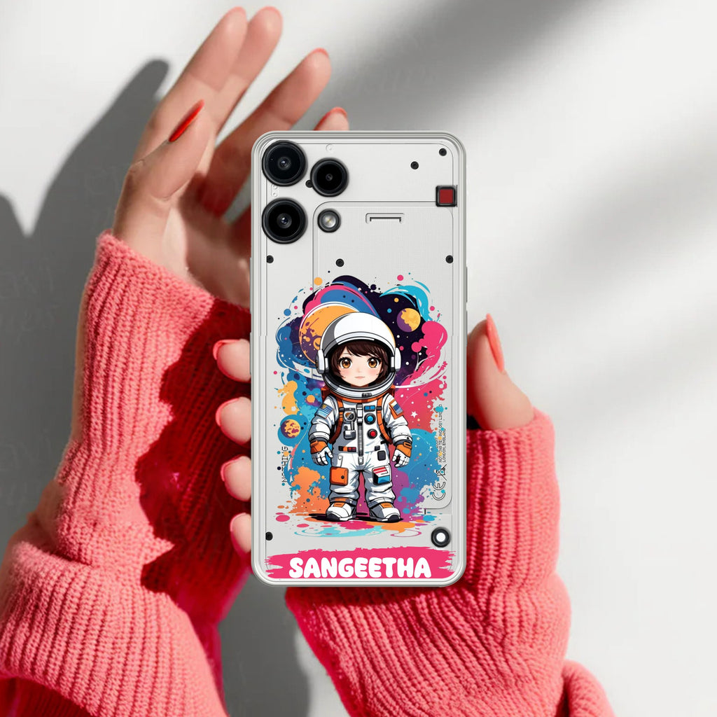 Astronaut Customize Anti Yellow Case For Nothing Phone 3a Lite 5G