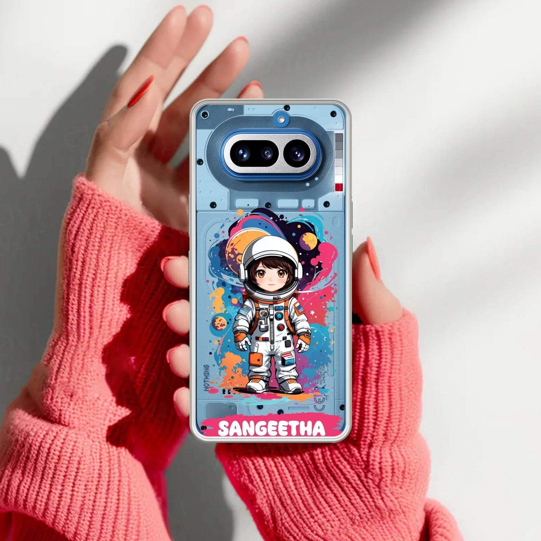 Astronaut Customize Transparent Silicon Case For Nothing
