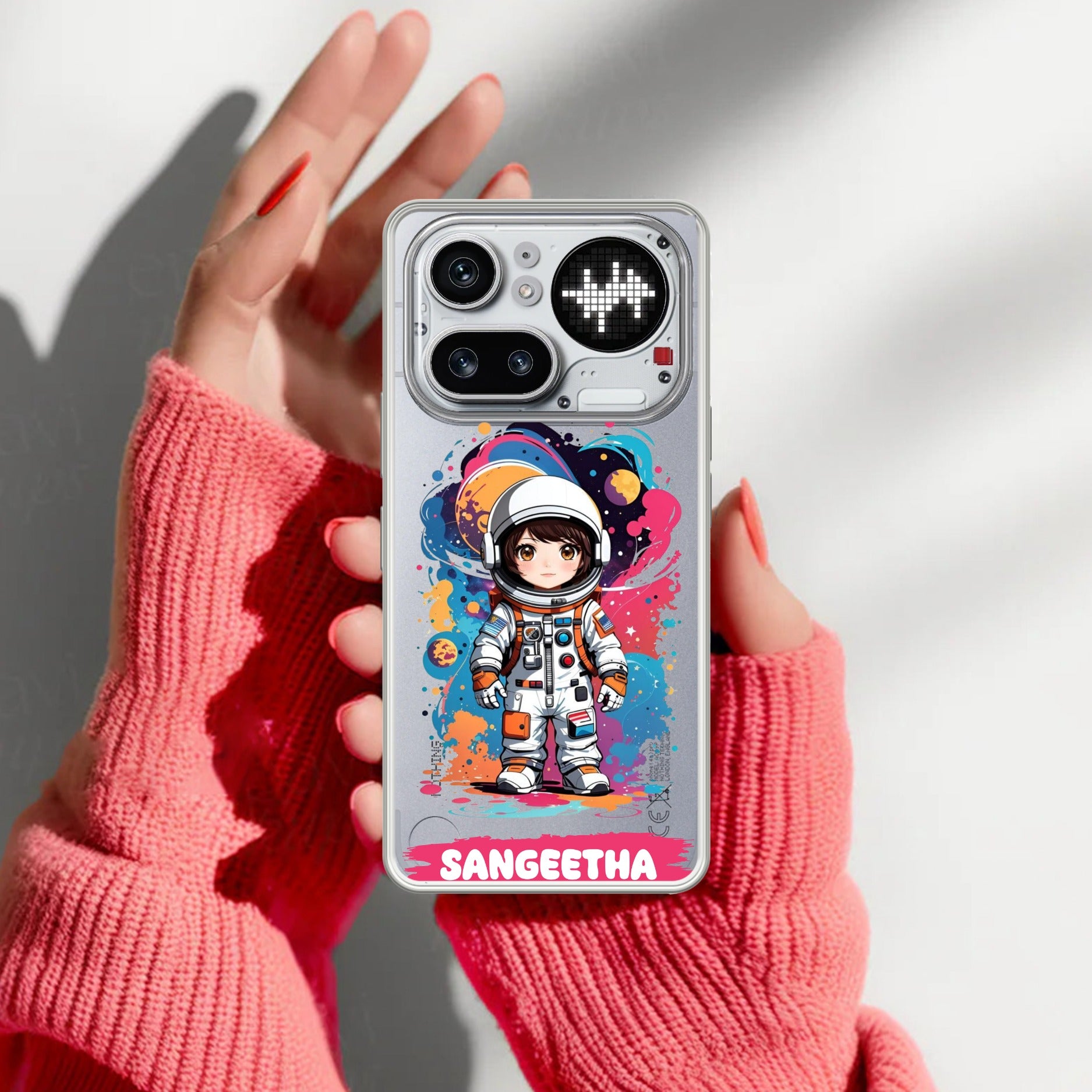 Astronaut Customize Transparent Silicon Case For Nothing Phone 4A Pro 5G