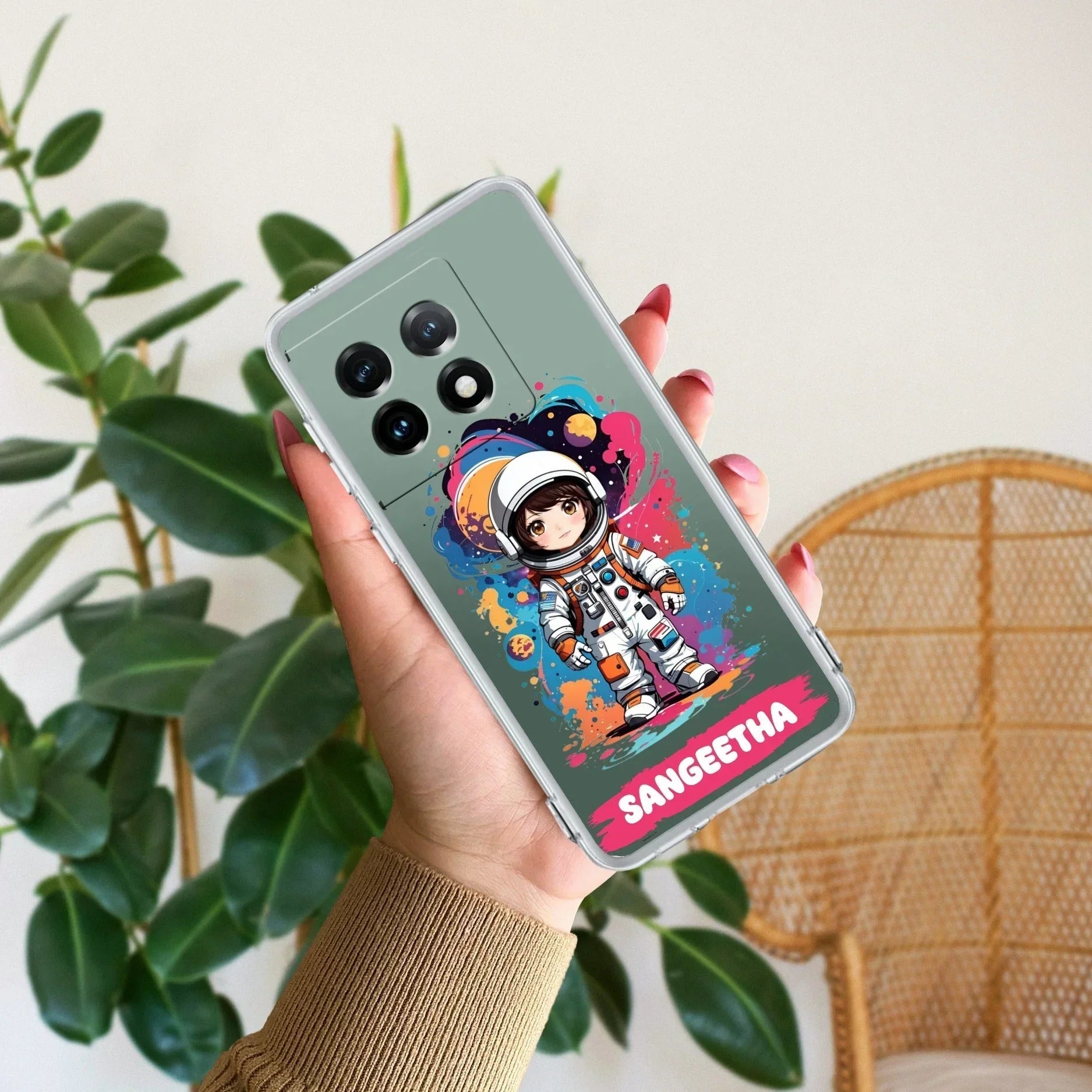 Astronaut Customize Transparent Silicon Case For OnePlus 11 5G