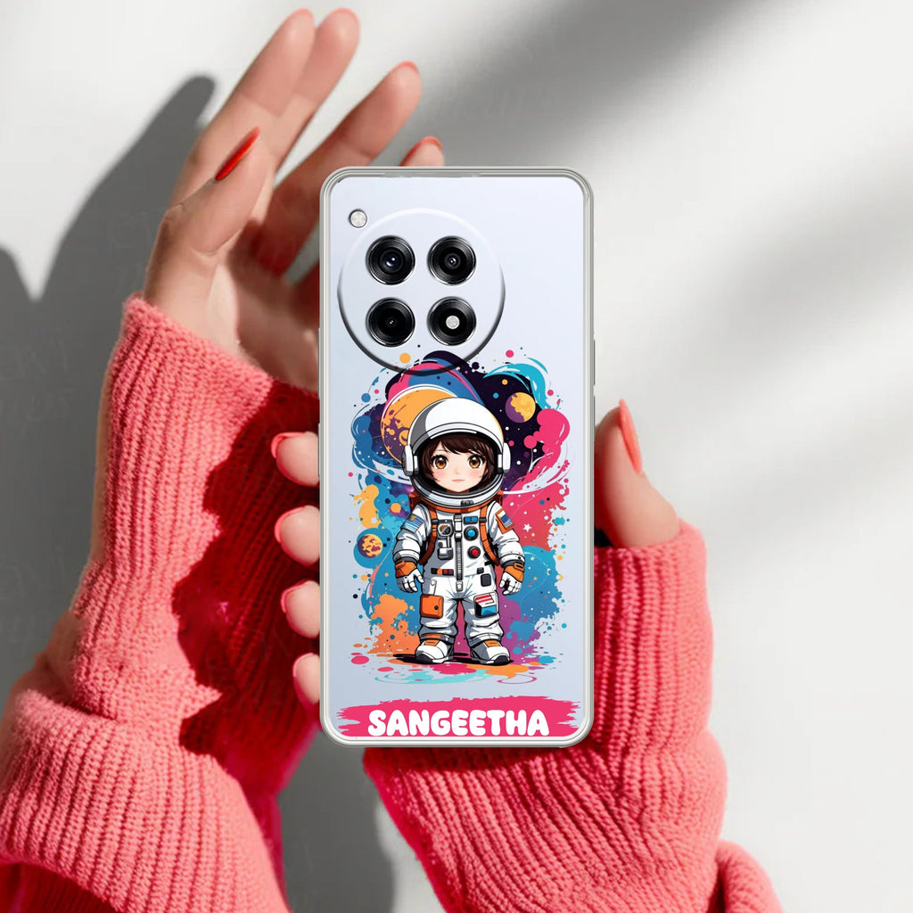 Astronaut Customize Anti Yellow Case For OnePlus 12R 5G
