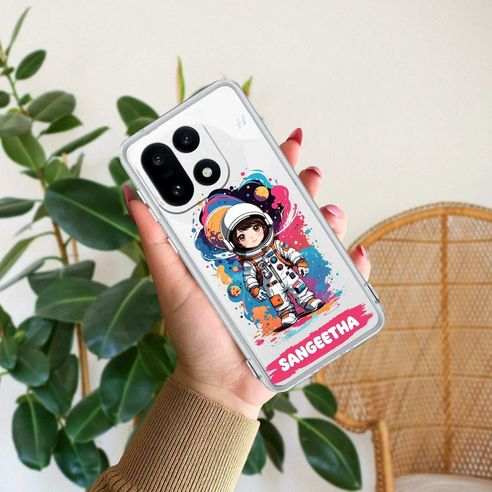 Astronaut Customize Transparent Silicon Case For OnePlus 15 5G