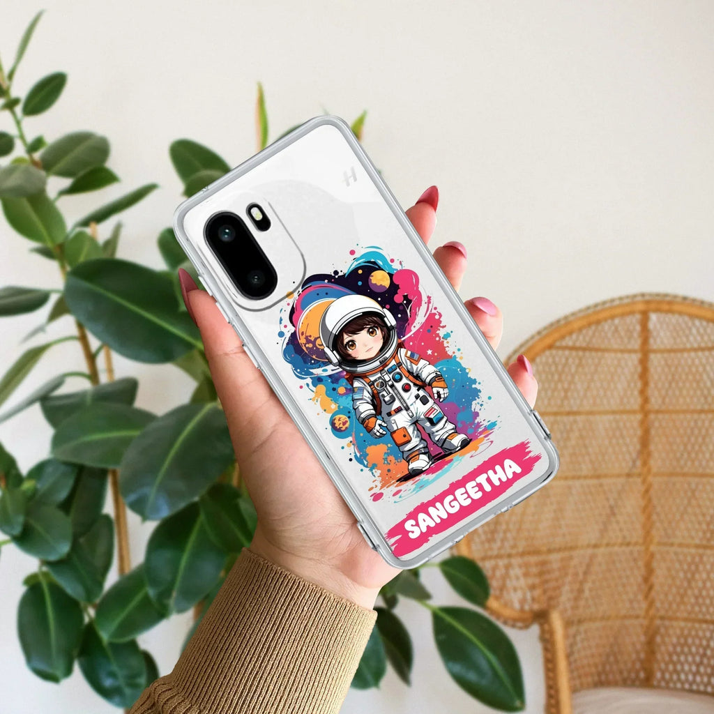 Astronaut Customize Transparent Silicon Case For OnePlus Nord CE5 5G