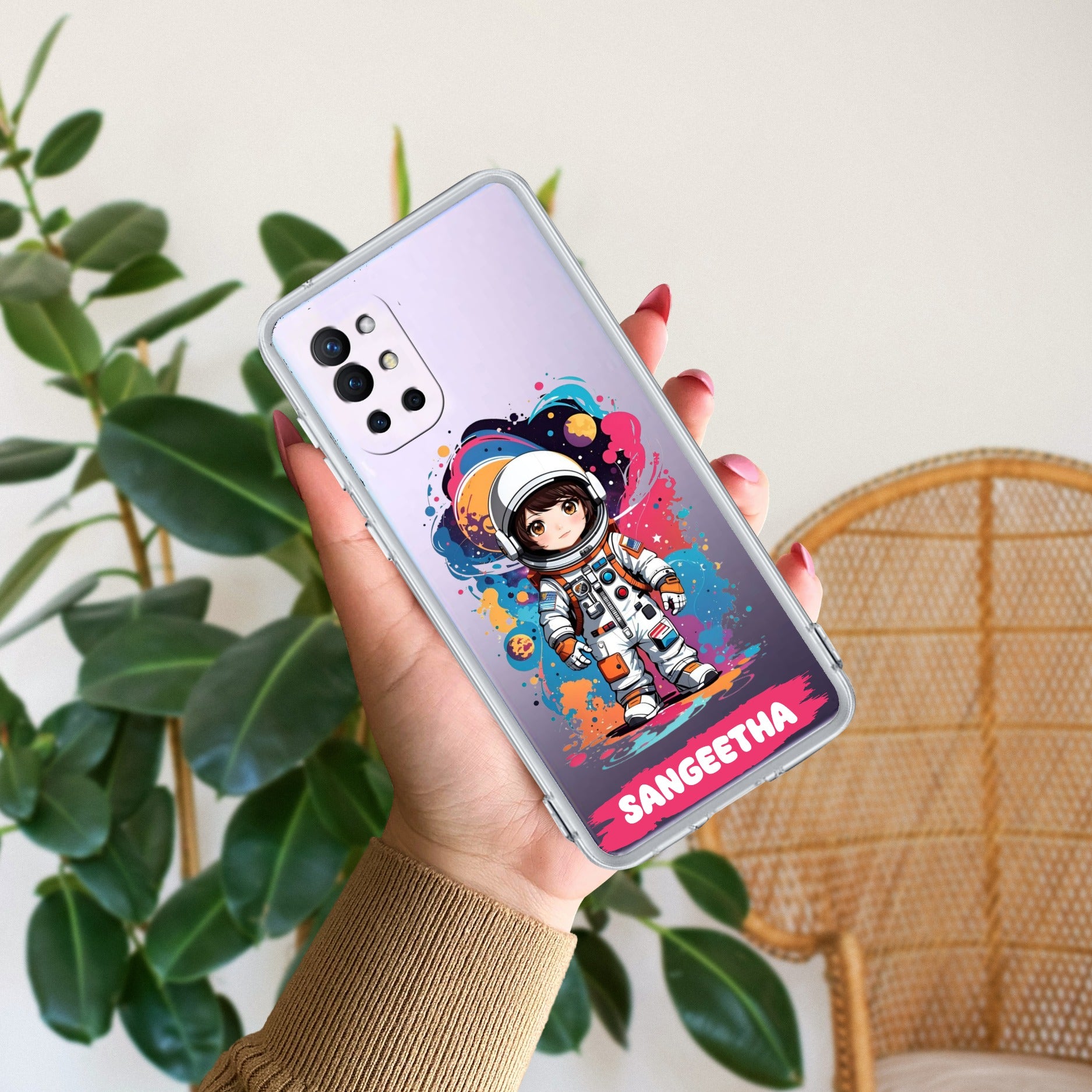 Astronaut Customize Anti Yellow Case For OnePlus 8t / OnePlus 9R