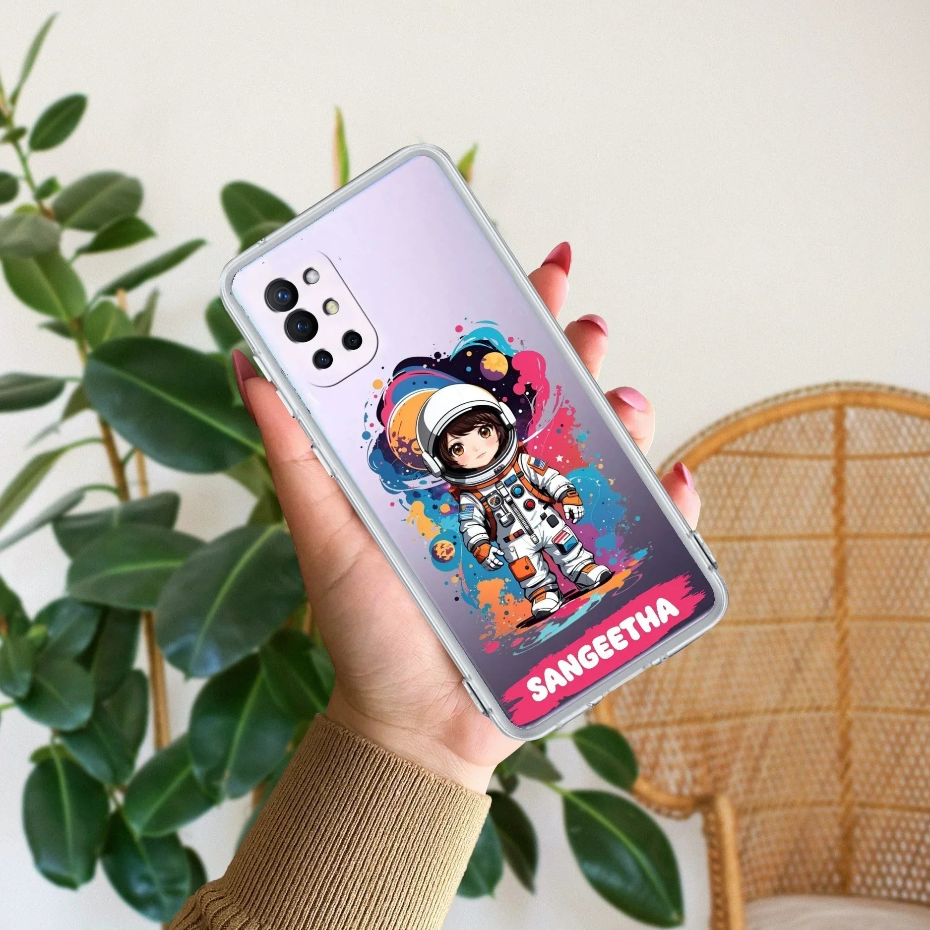 Astronaut Customize Transparent Silicon Case For OnePlus - ShopOnCliQ